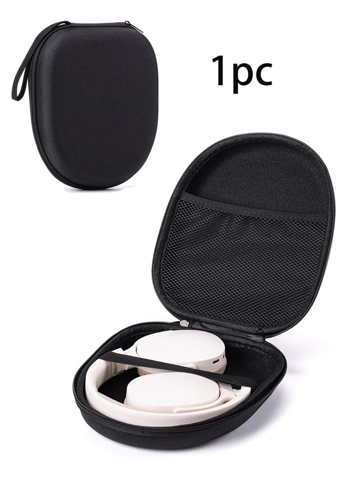 Large Multi-Function Earphone Storage Box, Shockproof Hard Shell, Bluetooth-compatible Earphone Case, Digital Camera Accessory Pouch, Zippered Portable Protector