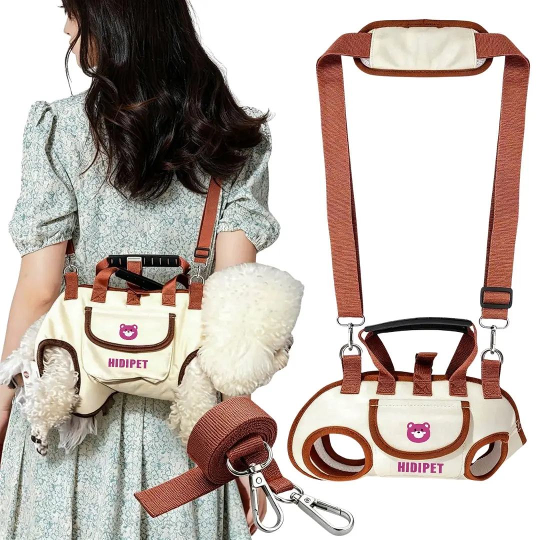 Dog Lift Harness Dog Carrier Sling for Small Dogs & Cats ,stylish puppy sling carrier ,adjustable leash,walking & travel, Adjustable Dog Lift Harness Carrier Sling,Breathable Pet Carrier for Small Pets,Dogs, Cats, Puppies