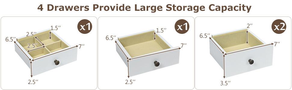 Karl home Jewelry Cabinet Armoire Chest with 4 Drawers, Flip Top Mirror, Top Storage Compartments, 2 Side Doors with 8 Necklace Hooks, 2 Shelves, White Standing Jewelry Organizer Box for Girls Gift Karl home Jewelry Cabinet Armoire Chest with 4 Drawers, Flip Top Mirror, Top Storage Compartments, 2 Side Doors with 8 Necklace Hooks, 2 Shelves, White Standing Jewelry Organizer Box for Girls Gift