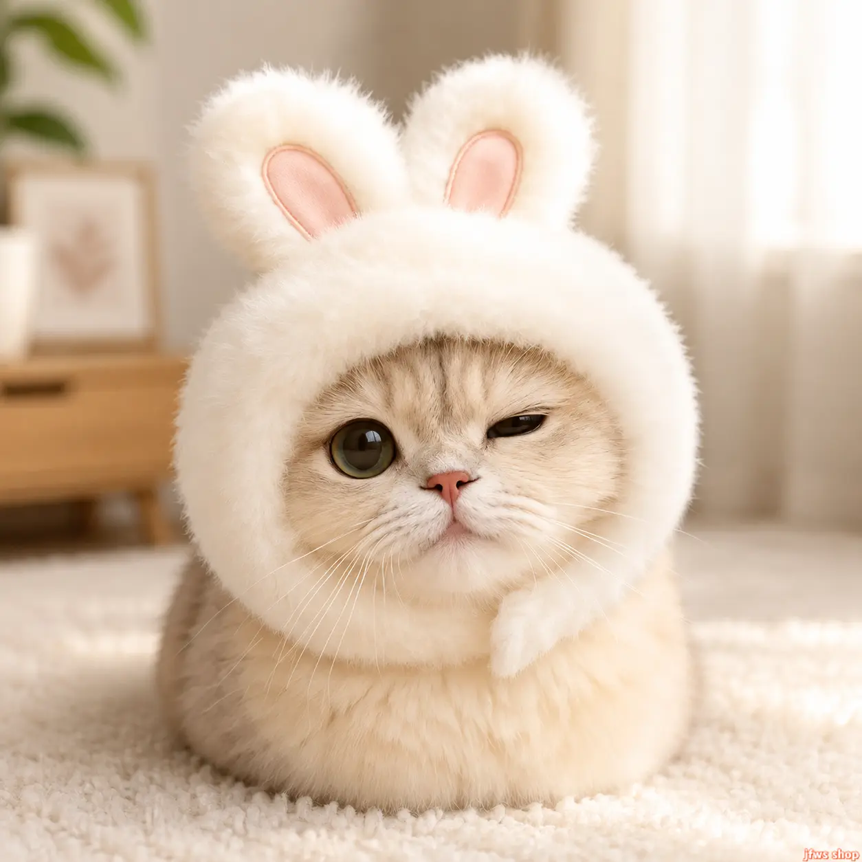 Cute Bear Ear Plush Pet Hat for Cats and Small Dogs, Funny Dress Up Photo Prop Headwear tiktokshopbacktoschool