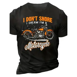 Vintage Motorcycle T Shirt for Men 3d Moto Men's T Shirt Classic Racing Short Sleeve Oversized Biker Top Tee Shirt Men Camiseta