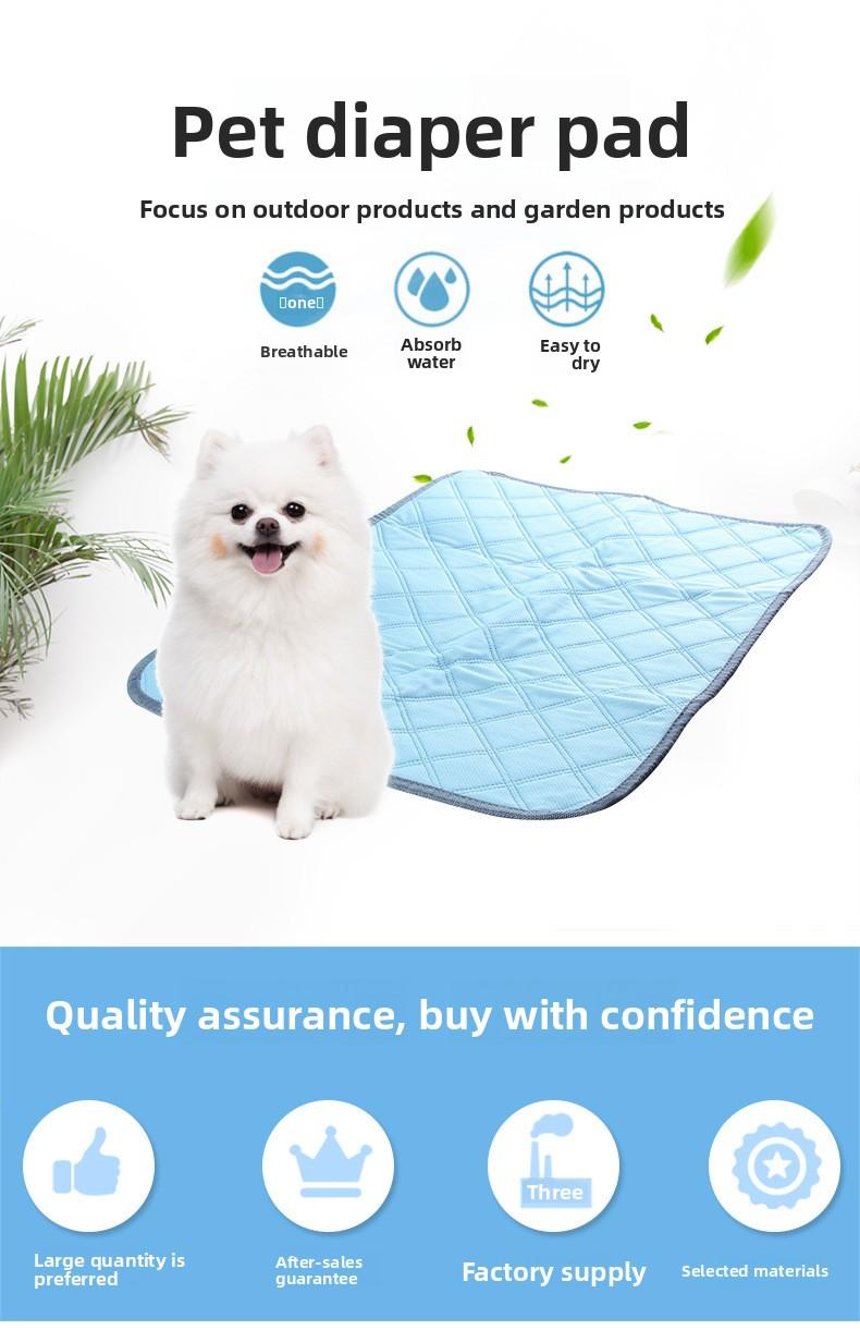 Washable Waterproof Pet Pee Pad, Extra Thick Highly Absorbent Reusable Dog Training Pad, Non-Slip Mat for Small Dogs & Cat Litter Box