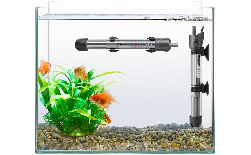 25W 50W 100W 200W 300W Adjustable Aquarium Heater, Submersible Fish Tank Heater Thermostat with Suction Cup (50W)