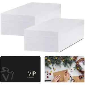 50 Pcs Sublimation Blank Business Cards Can Transfer Any Picture and Text from Computer 86 x 54 mm 0.24mm Thickness