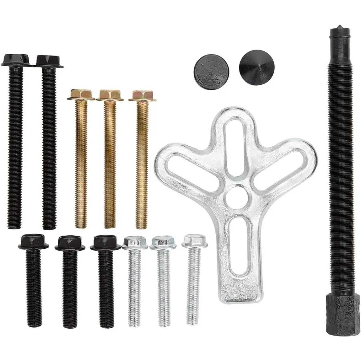 25053 Heavy Duty Harmonic Balancer Puller Set, Engine Repair and Maintenance, Durable Alloy Steel Construction, Automotive Pulley Remover