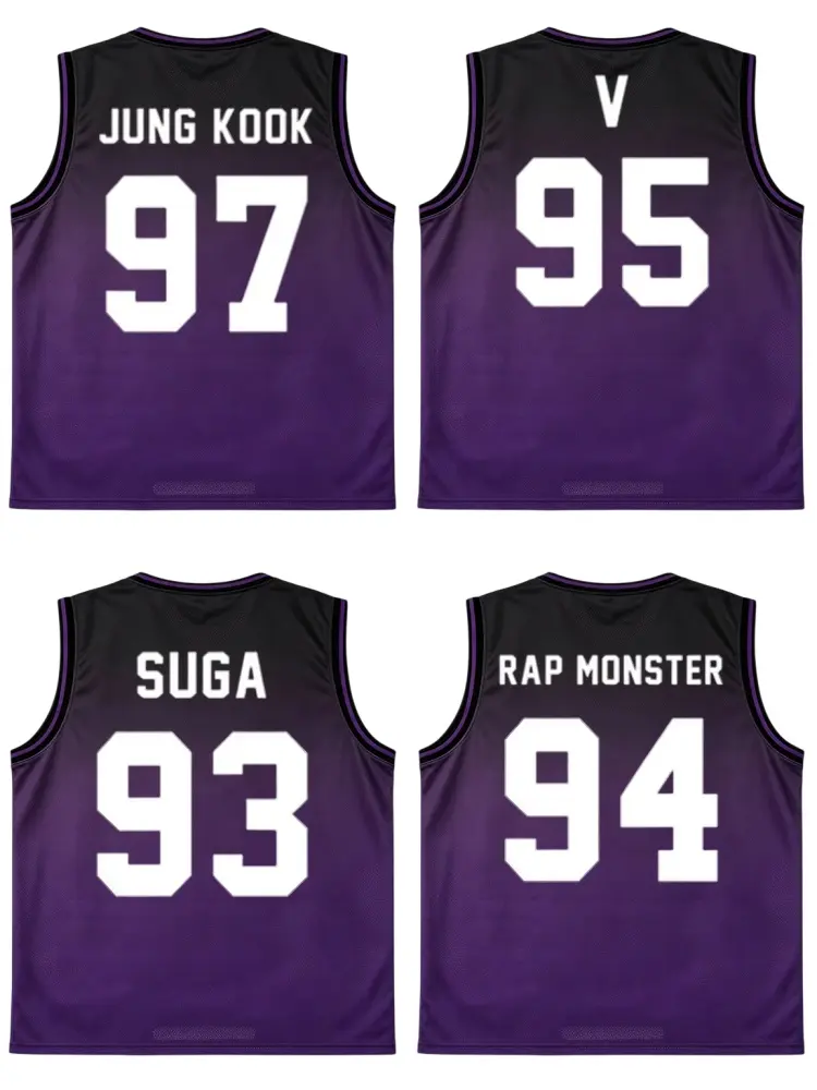 Returning in 2026 ARIRANG Sleeveless Jersey Tank Top, BT21 Kpop Band Tour 2026 Printed Polyester Mesh Jersey for Fans, Unisex Loose Fit Breathable Athletic Vest, Black Purple S-XXXL Casual Streetwear Korean Pop Music Merch Gift for Army Youth Adults