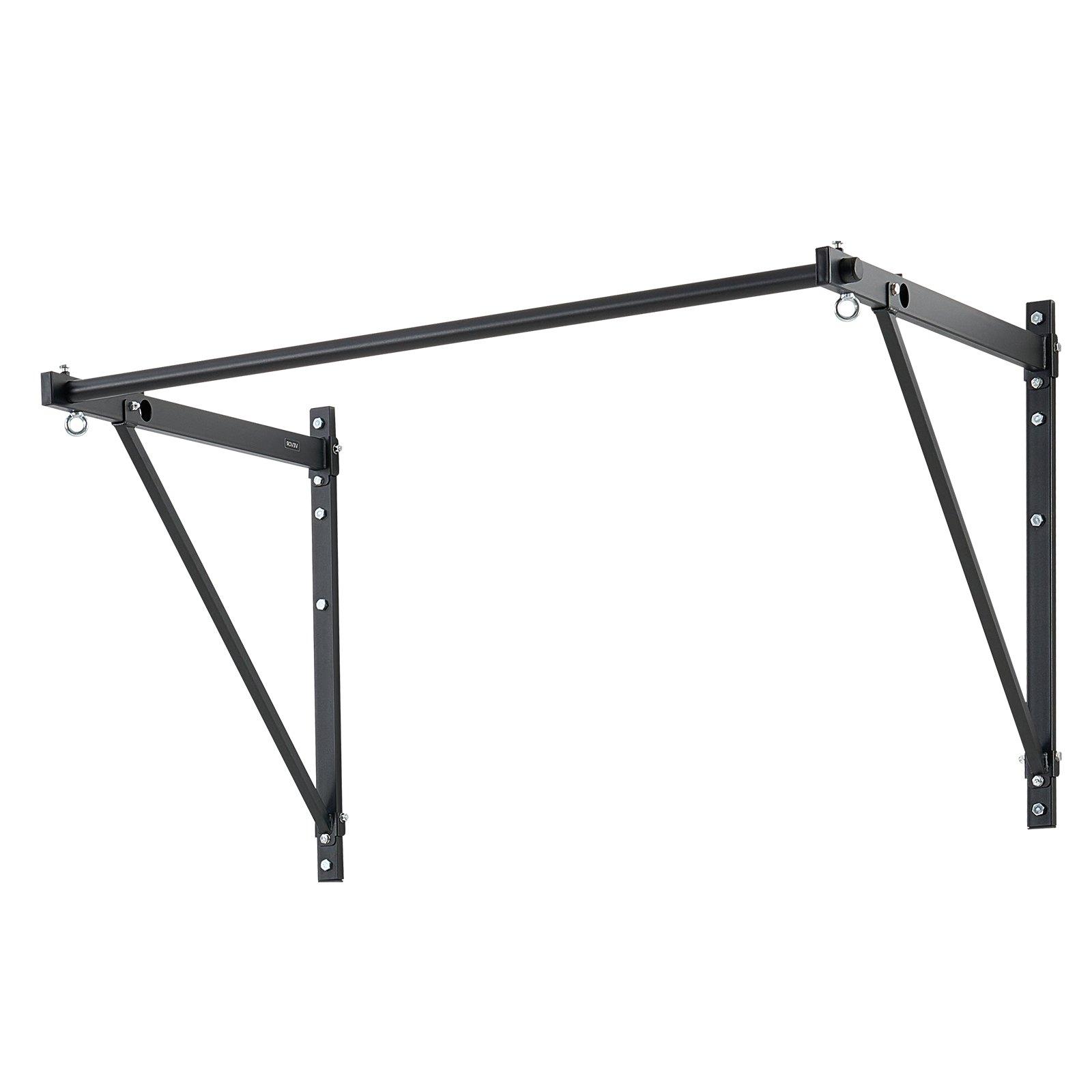 VEVOR Pull Up Bar, 50 in Width Wall Mounted Pull Ups, Adjustable Depth 22" or 30" from Wall, Heavy Duty Steel Upper Body Workout Bars, 440 lbs Weight Capacity Chin Up Training Station, for Home Gym