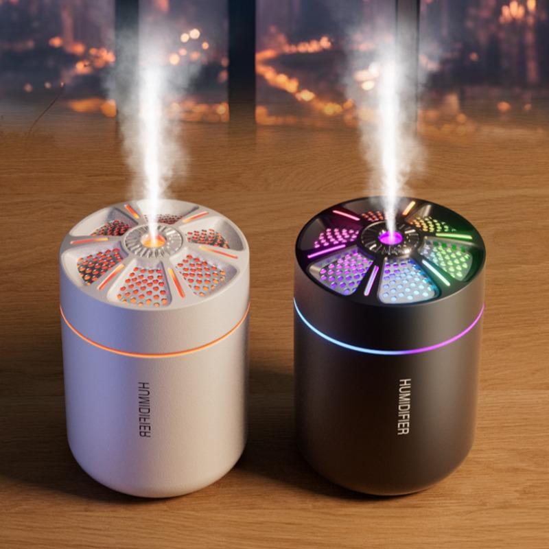 USB Powered Air Humidifier, Portable Mini Aroma Diffuser with Colorful LED Light, Silent Humidifier for Home, Bedroom, Car, Silent Spray Humidifier, Home Travel Humidifier