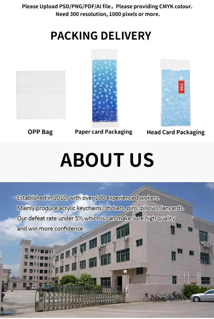 Custom Keychains Cartoon Llavero Photo Customized Anime Transparent Charm Hologram Clear Acrylic Personalized Key Rings for Gift