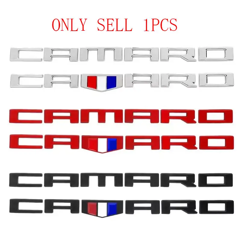 Suitable for Chevrolet CAMARO Bumblebee car sticker modification with English letter metal side label leaf plate car sticker