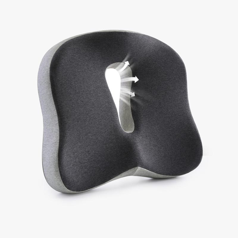 Concave U-shaped donut pillow for office, car, and home seats. Memory foam pillow with washable and breathable cover, suitable for long-term sitting, for office chairs, gaming chairs, and car seat upgrades, Seat Cushion Pad