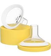 6oz Wide-Mouth Breastmilk Storage Bottles with Two-Pieces Sealing Cap, Leak-Proof Design, No-Fade Reading Marking, Compatible with Spectra S1 S2 9 Plus, Motif Luna, and Most Wide-Mouth Flanges, 4 Pack