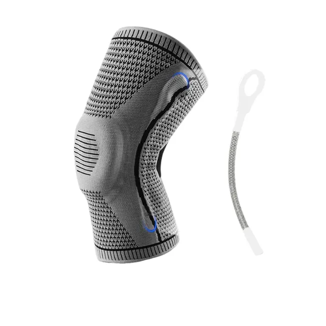 Professional Silicone Knee Brace - Double Fish-Scale Spring Support for Sports, Basketball