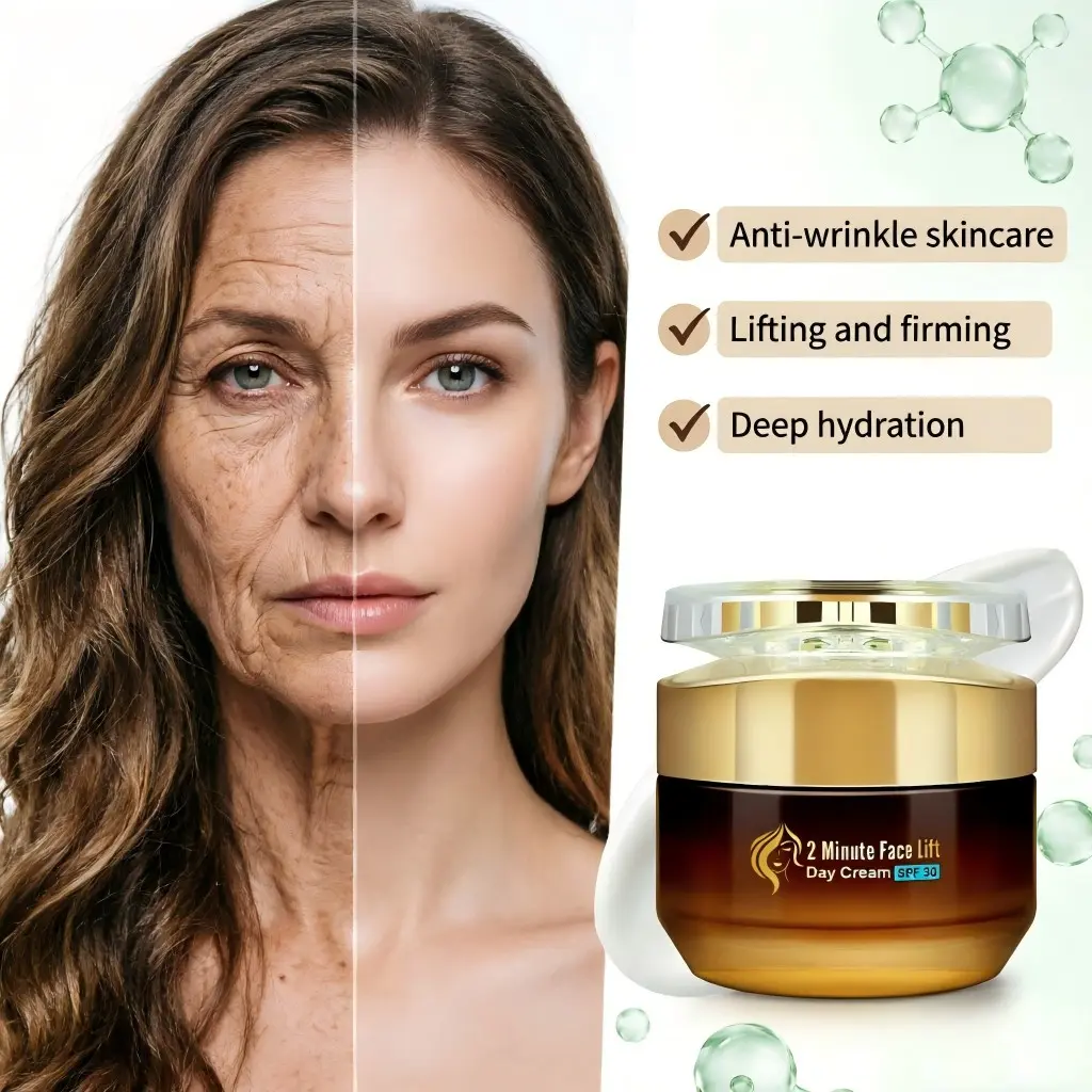 50g Anti-Wrinkle Facial Cream with Collagen, Retinol, Vitamin C, Firming and Hydrating, Gentle for All Skin Types, Daily Morning and Evening Care
