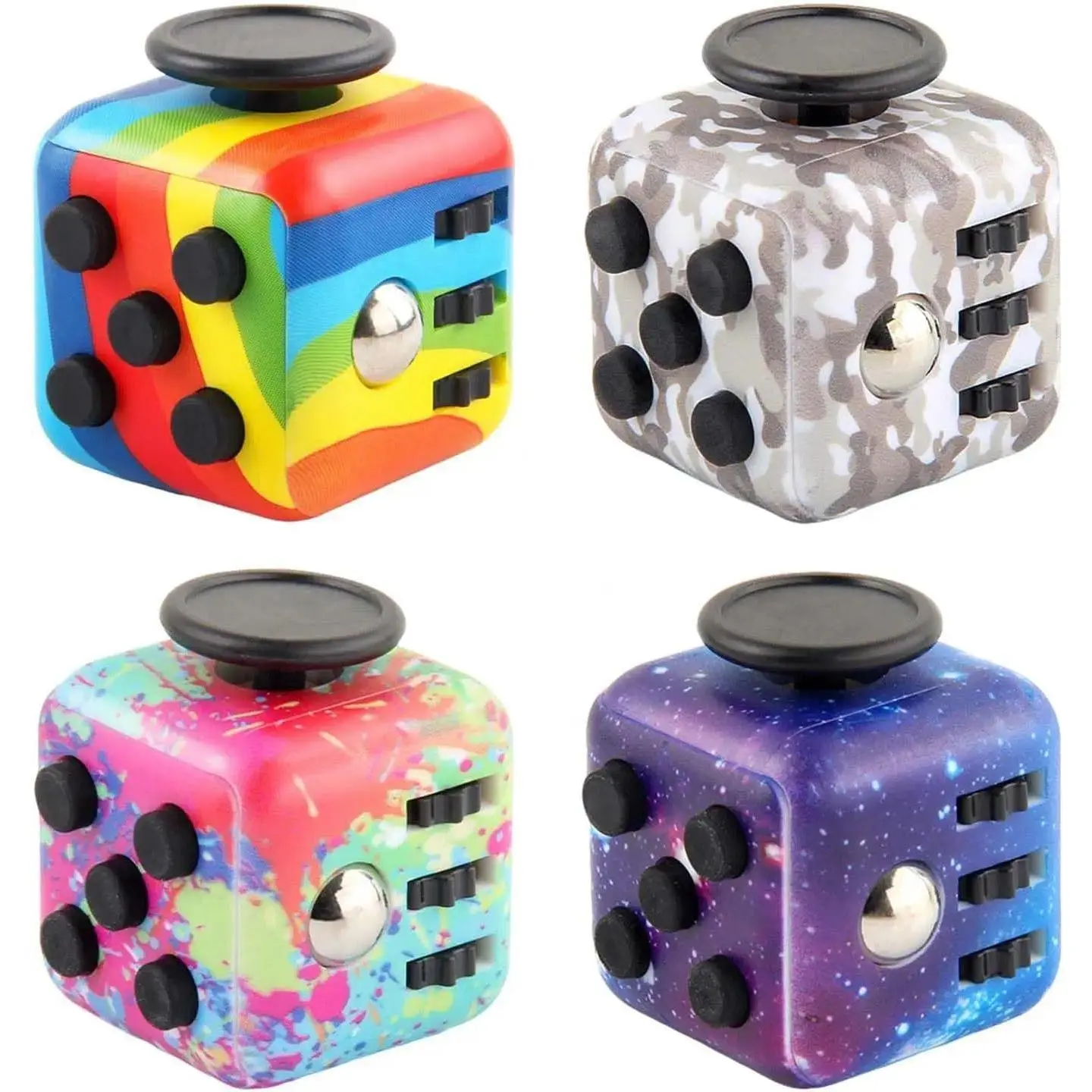 Fidget Cube Hand Spinner Decompression Toy for Autism ADHD Anxiety Sensory Toys for Kids Adults Stress Relief Toys Antistress