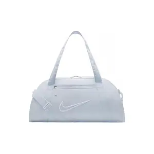 Nike Adjustable Strap Fabric Duffel Bag for Men and Women – Sporty Grey and White