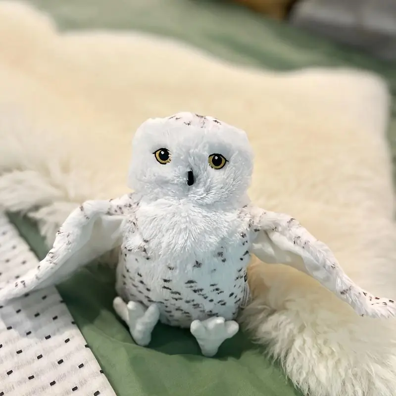20cm/7.8in Whimsical Owl Hand Finger Story Puppet, Soft Plush Stuffed Toy, Kawaii Educational Baby Doll, Simulated Animal Children’s Gift, Soft Plush Stuffed Toys, Whimsical Animal-Shaped Stuffed Toys