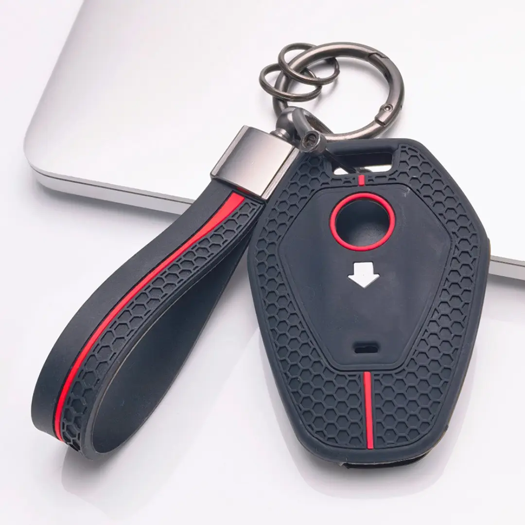 Premium Key Cover with keychain for BMW Motorcycle. Shockproof anti-scratch shell fits R1300GS R1300GS ADV R1300R R1300RS R1300RT. Protects keys from drops and dirt, durable gear for BMW motorcycle riders.