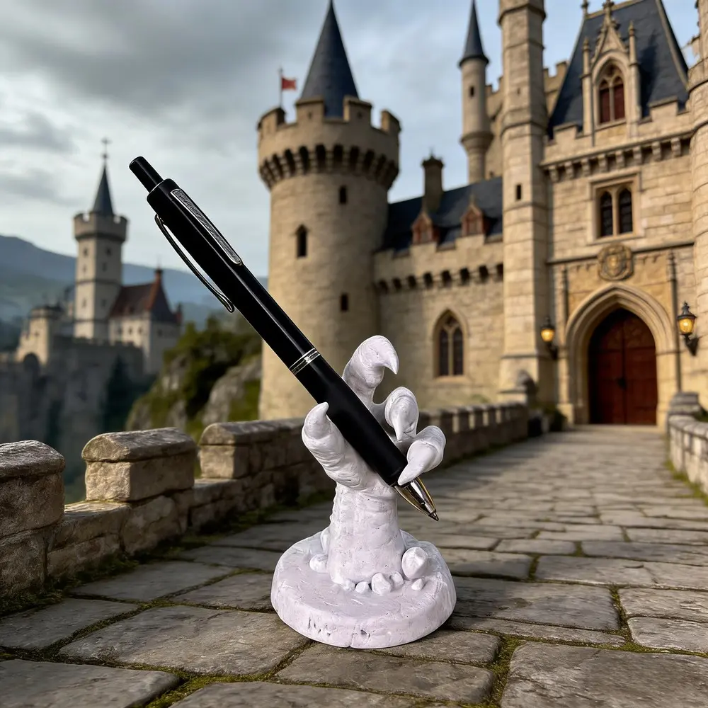 3D Printed Dragon Claw Pen Holder, Office Desk Organizer, Dark Theme, Unique Gift, Handcrafted Desktop Decor, Practical and Stylish