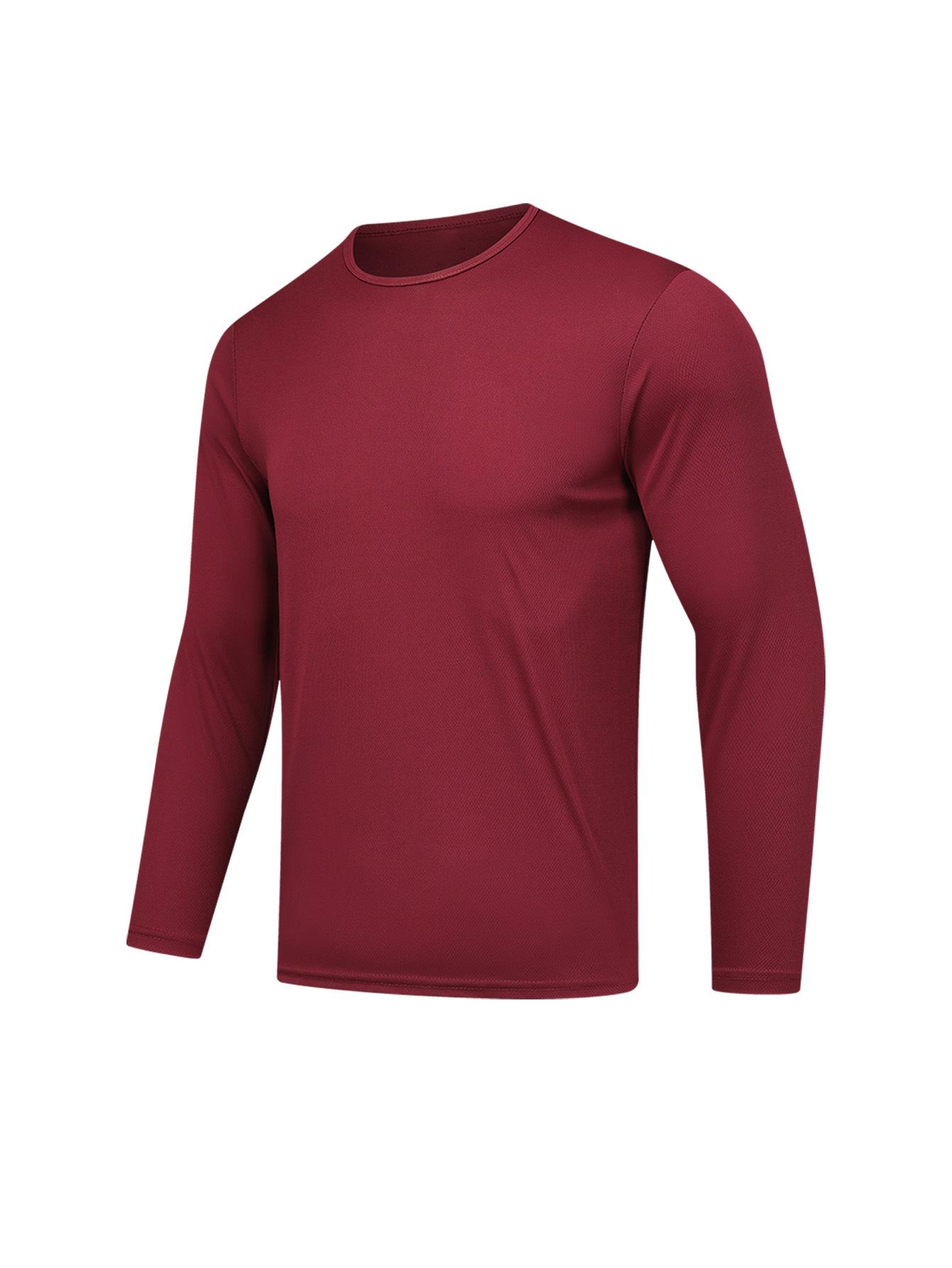 6-Pack Men's Quick-Dry Athletic Casual Long-Sleeve T-Shirts for Outdoor Fitness Running & Training Wholesale in Assorted Colors