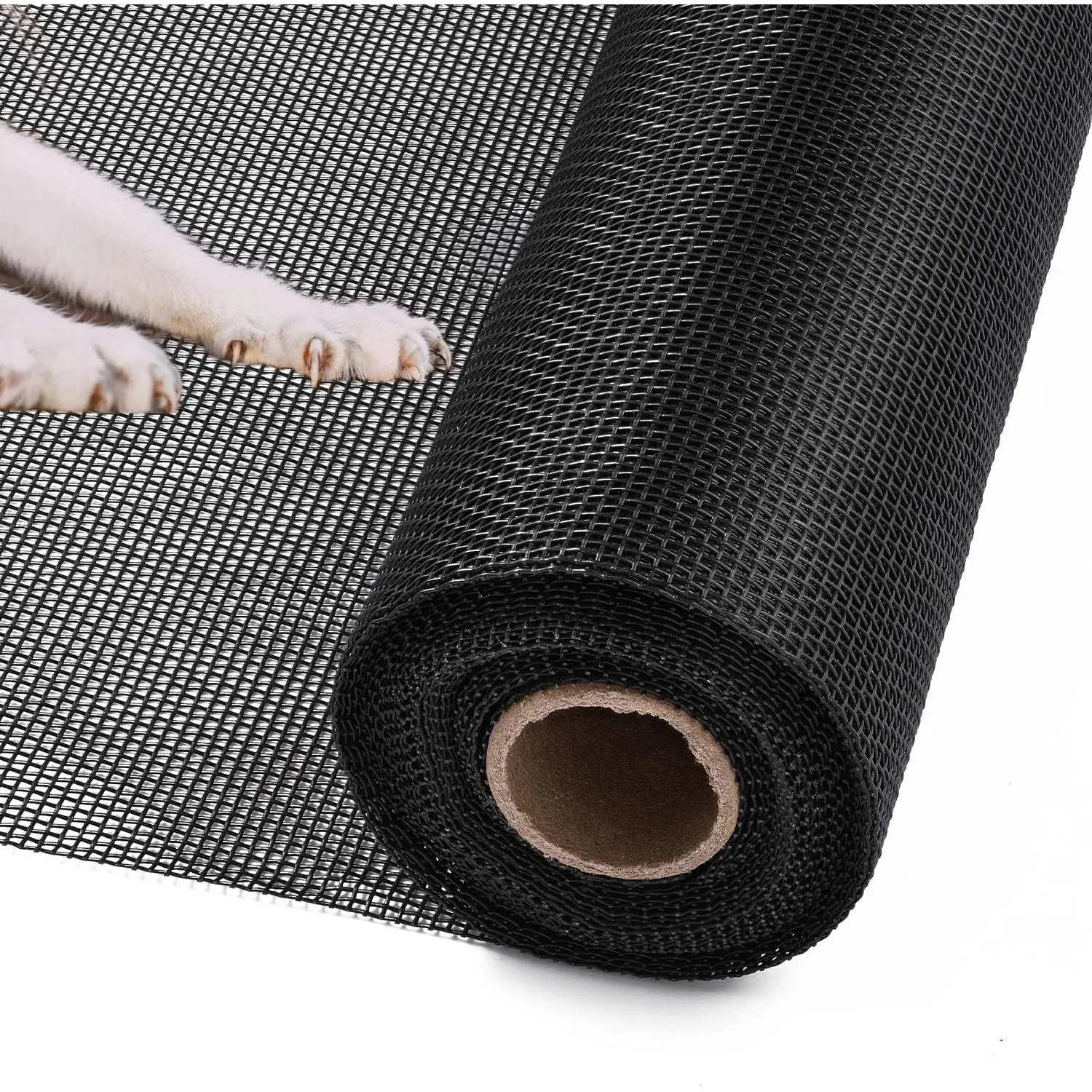 36 x 200 in Pet Window Screen Mesh, Cat Proof Window Screen Replacement, Dog Screen Door Mesh, Screen Mesh Roll, Porch Screens for Patios Outside Outdoor, Heavy Duty Window Screens for House Windows