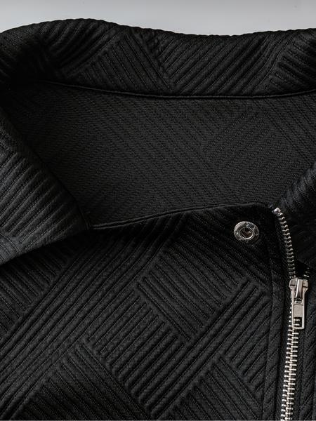 Women's plus size casual jacket, new lapel long sleeved zipper design, autumn and winter fashionable women's outerwear