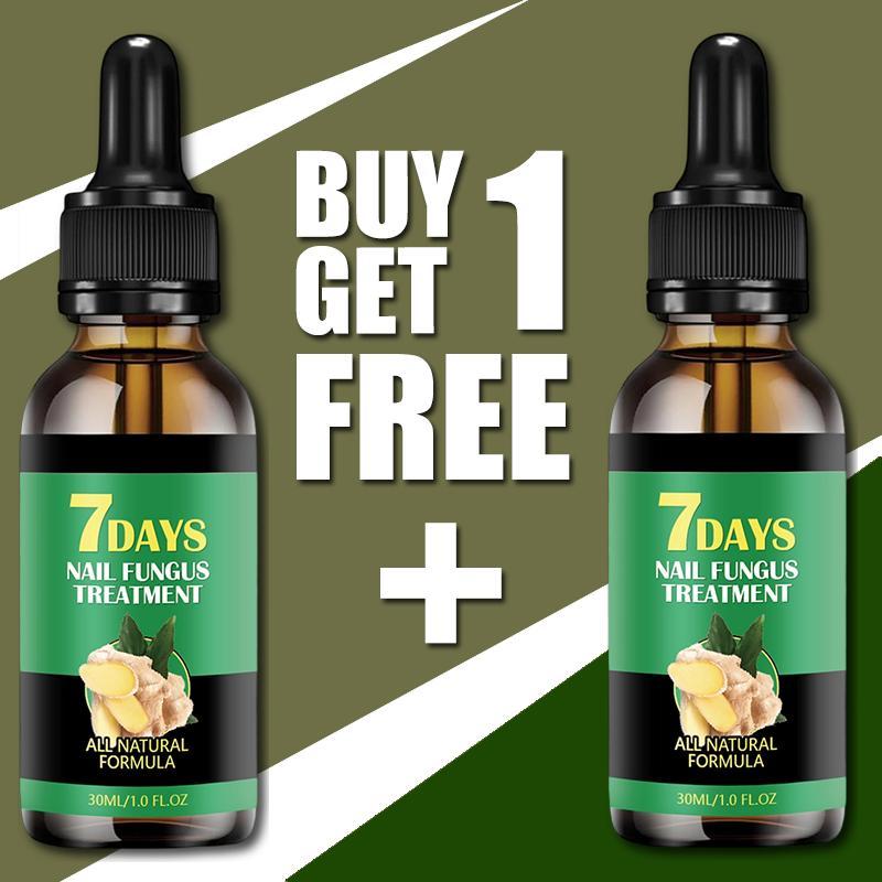 7 Days Fast Nail Fungus Treatment Repair Serum - Natural Ginger Anti-Infection Essence for Onychomycosis, Thickened & Yellow Nails Care