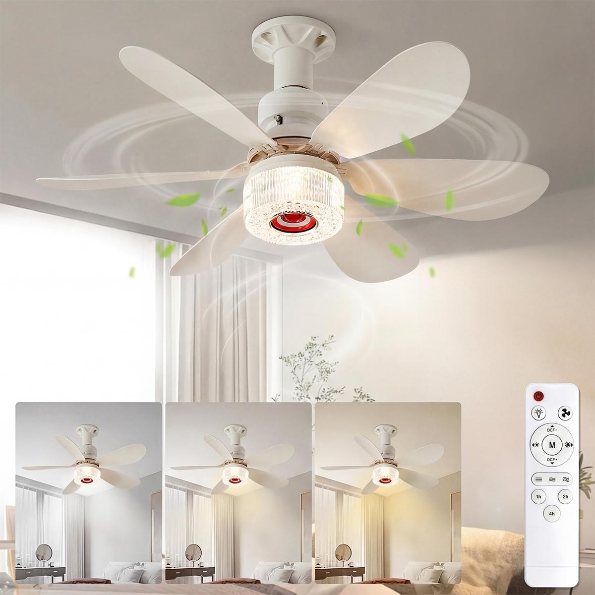 Ceiling Fan with Lights, RGB Ceiling Fan with Lights & Bluetooth Speaker - 3-Speed Reversible Motor, Edge Ambient Lights | Full-Spectrum Smart Lighting for Indoor/Outdoor