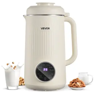 VEVOR 8-in-1 Nut Milk Maker, 41 oz Soy Milk Maker Machine with 10 Blades, for Homemade Oat, Nut, Soy, Juice, Milkshake, Rice Cereal, Plant-Based Beverages with Self-Cleaning, Boil Water, 12-Hour Dela