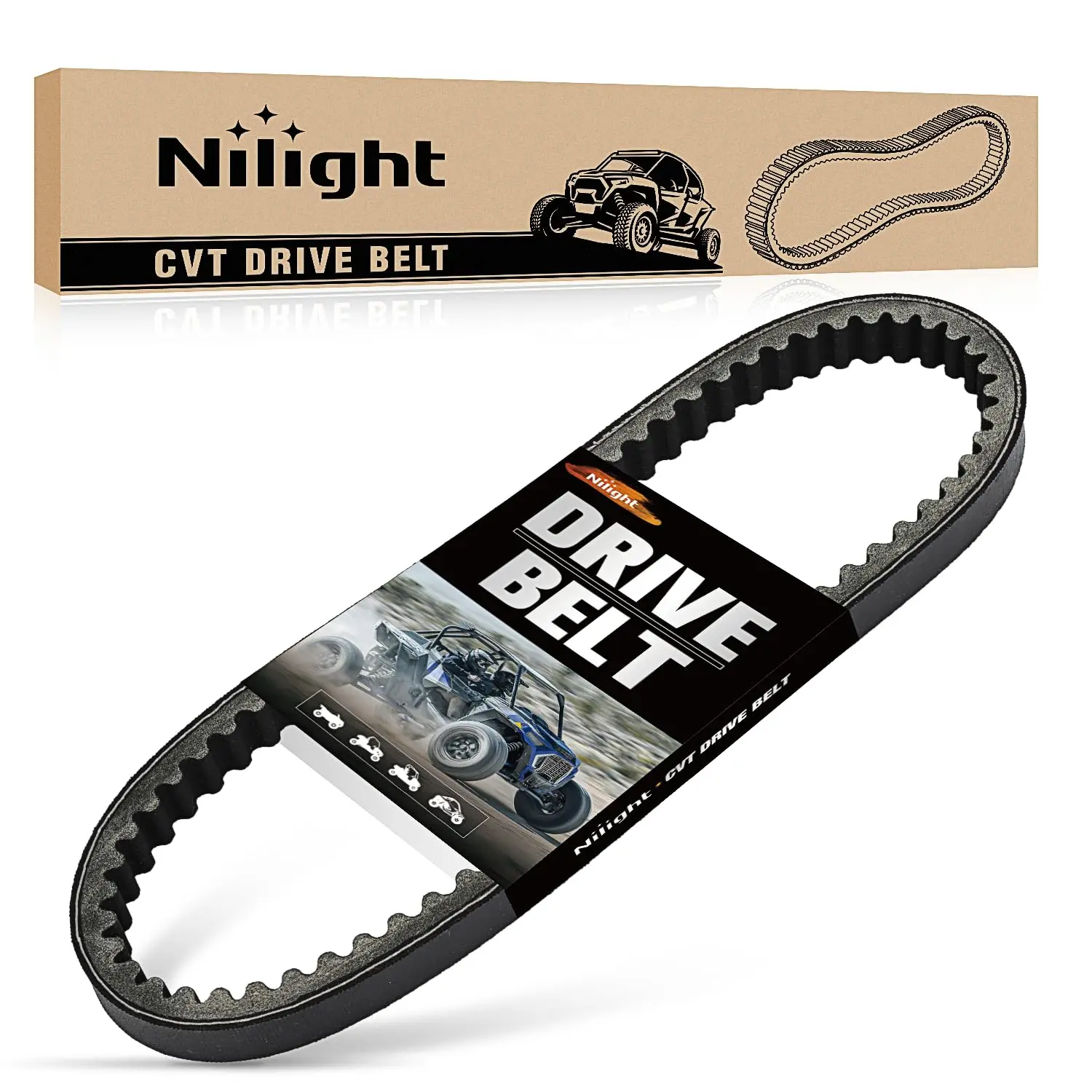 Nilight Drive Belt 30 Series Torque Converter Belt Fit for Manco 5959 Comet 203589 Murray 12-8487 Kartco 7628 Ken-bar Karts 5HP-7HP Engine Comet 30 Series Go Kart Asymmetrical Belt, 1 Pack