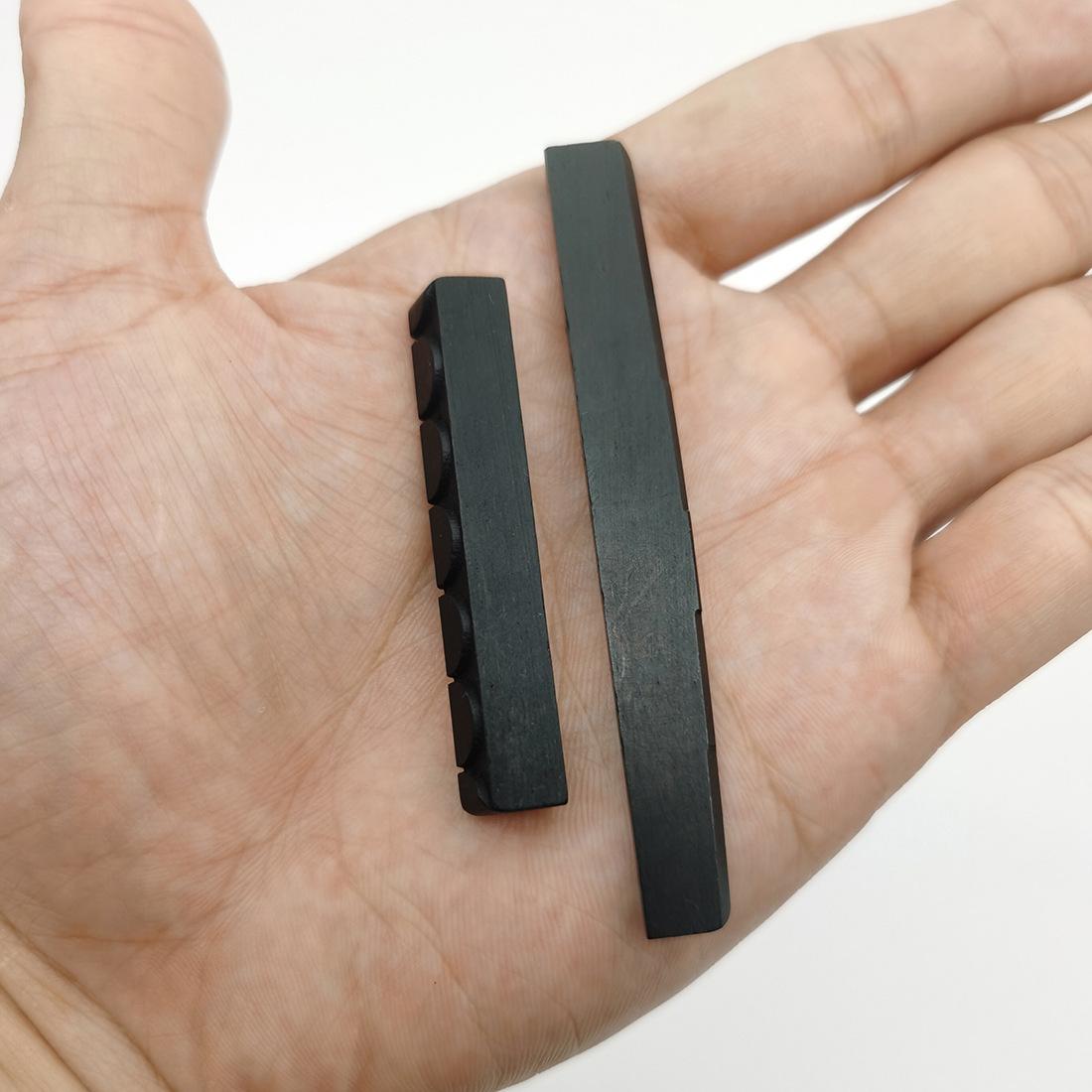 Classical guitar ebony top nut (52x6x9mm) + bottom nut (80x3x9/8mm)