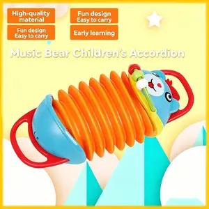 Early Education Music Bear Orff Toy Accordion, Educational Musical Instrument for Kids, Develops Skills & Creativity, Perfect Gift Idea