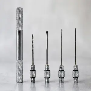 5-in-1 Multi-Function Carp Fishing Tool Kit with Bait Needle Threader Anti-Slip Aluminum Handle Durable Corrosion-Resistant Portable Fishing Tackle Accessories Set Freshwater Fishing Gear Equipment