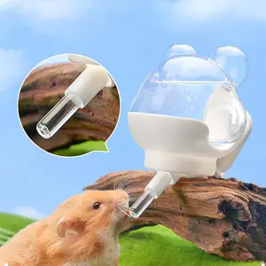 220ml Hamster Magnetic Water Bottle, Golden Hamster Drinking Cup, Vacuum Automatic Suction Feeder, Dutch Pig Honey Bathtub Waterer