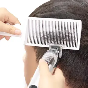 Men's Haircut Comb, Trimmer Comb, Flat Head Anti-Static Comb, Positioning Assistant Comb, New Design Barber Tool