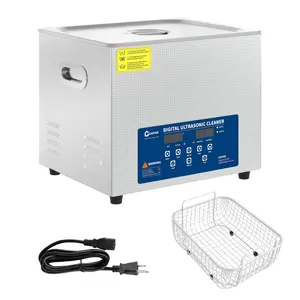 10L Professional Ultrasonic Cleaner, 40kHz Ultrasonic Cleaning Machine with Stainless Steel Basket, Digital Timer & Heater, for Labs, Jewelry, Dentures, Industrial Parts