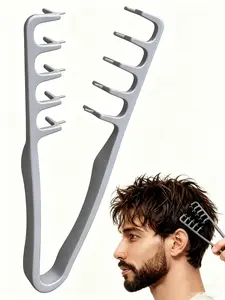 Wide Spaced Teeth Root Lifting Textured Comb, Unisex Lightweight Abs Hair Styling Tool, Ideal for Bangs & Natural Layer Hairstyles