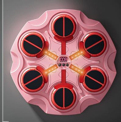 Music Boxing Target,Home Wall Target,15 Speeds,Boxing Trainer,Interactive Rhythm Boxing Machine,Suitable for The Whole Family