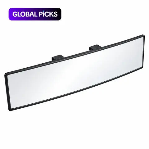 1pc Wide-Angle Rearview Mirror, 11.22 inch Clip-On Panoramic Interior Automotive Car Mirror, Adjustable Universal Design for Cars, SUVs and Trucks #GLOBAL PICKS