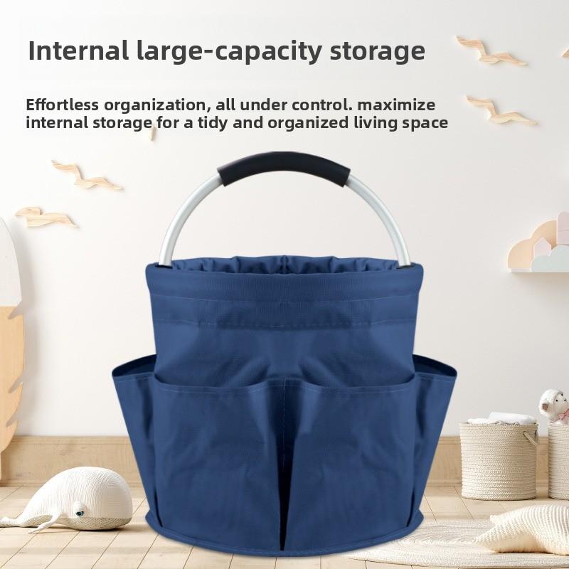 Outdoor Beach Basket Lightweight Portable Picnic Basket Portable Storage Wash Bag Bath Basket Household Tools Basket Foldable
