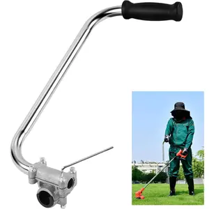 Heavy-Duty Adjustable String Trimmer Handle with 4-Bolt Clamp – Ergonomic U-Shaped Design for Comfort & Control, Universal Fit for Gas/Electric Trimmers