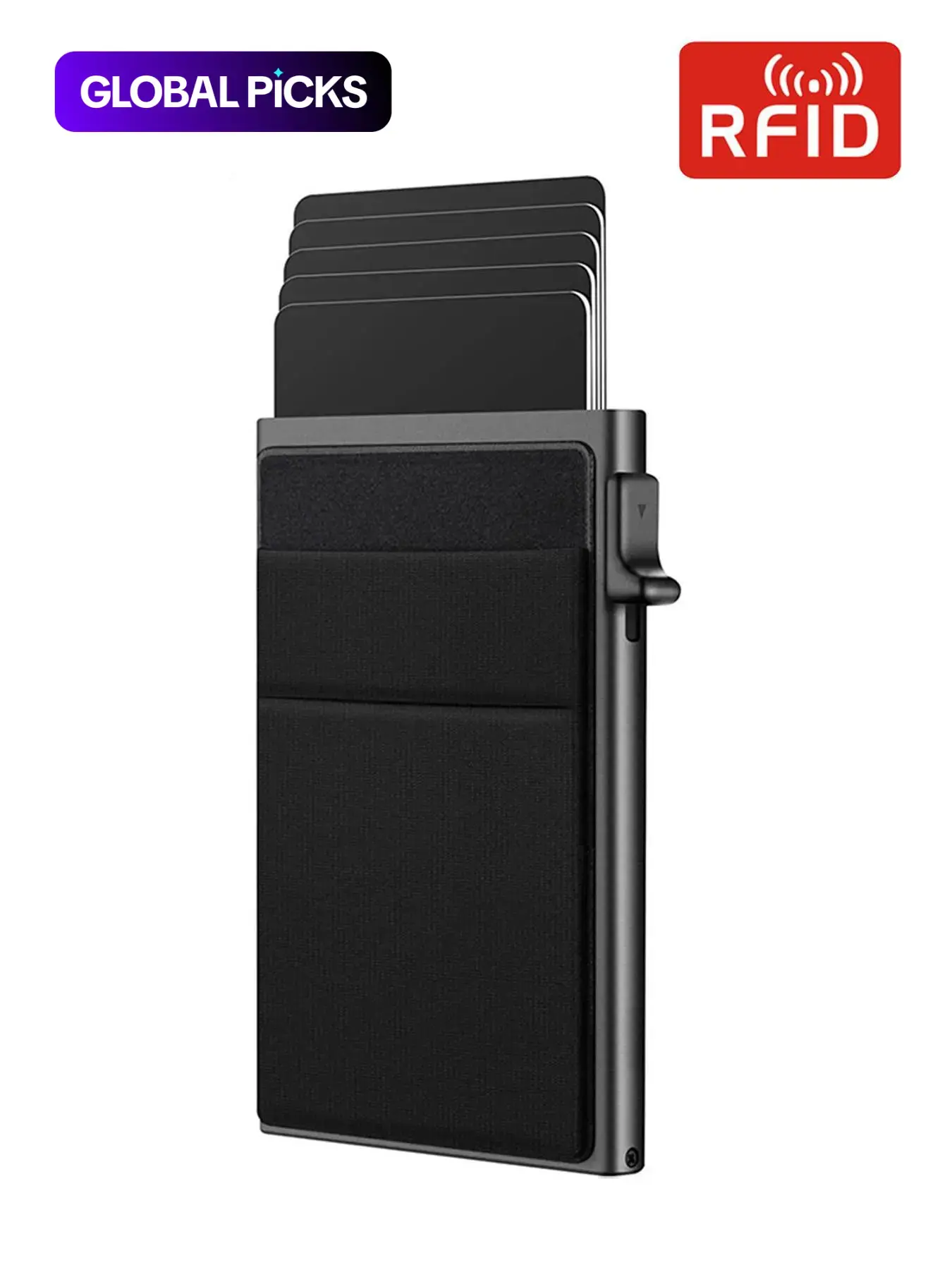 Fall Winter Rfid Wallet Credit Card Holder Men Wallets Business Smart Wallets Bank Cardholder Case Metal Thin Slim Pop Up Aluminium Minimalist Wallet Mini Purse,Gifts for Father,Boyfriend ,Grandpa,Husband,Friend,Brother,Gift for Men,Christmas,Thanksgiving