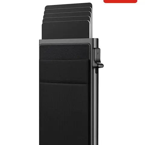 Fall Winter Rfid Wallet Credit Card Holder Men Wallets Business Smart Wallets Bank Cardholder Case Metal Thin Slim Pop Up Aluminium Minimalist Wallet Mini Purse,Gifts for Father,Boyfriend ,Grandpa,Husband,Friend,Brother,Gift for Men,Christmas,Thanksgiving
