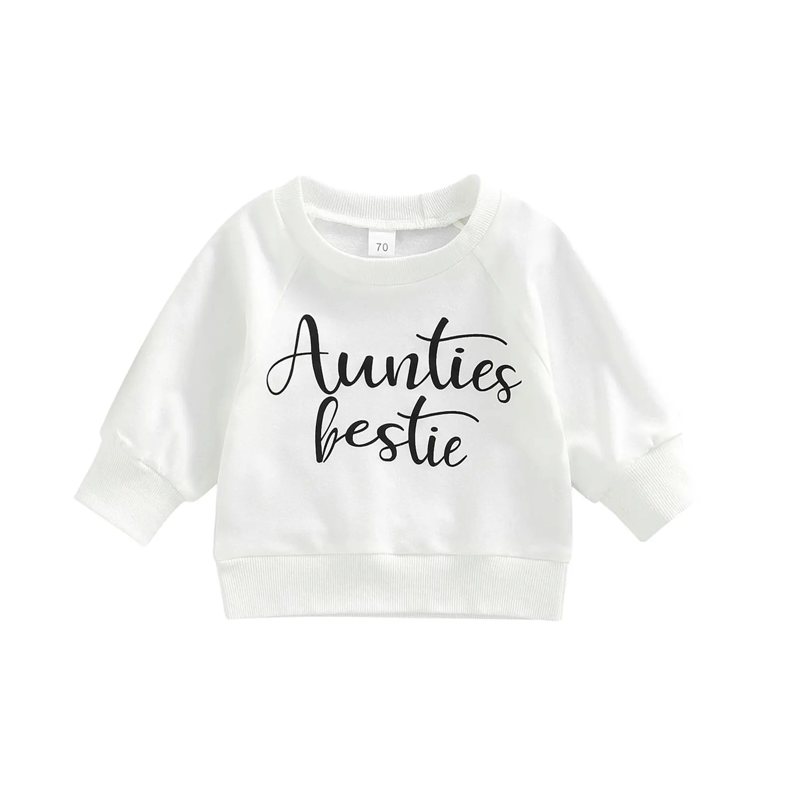 Toddler Baby Boy Girl Sweatshirts Letter Print Long Sleeve Pullovers Autumn Winter Casual Jumper Top