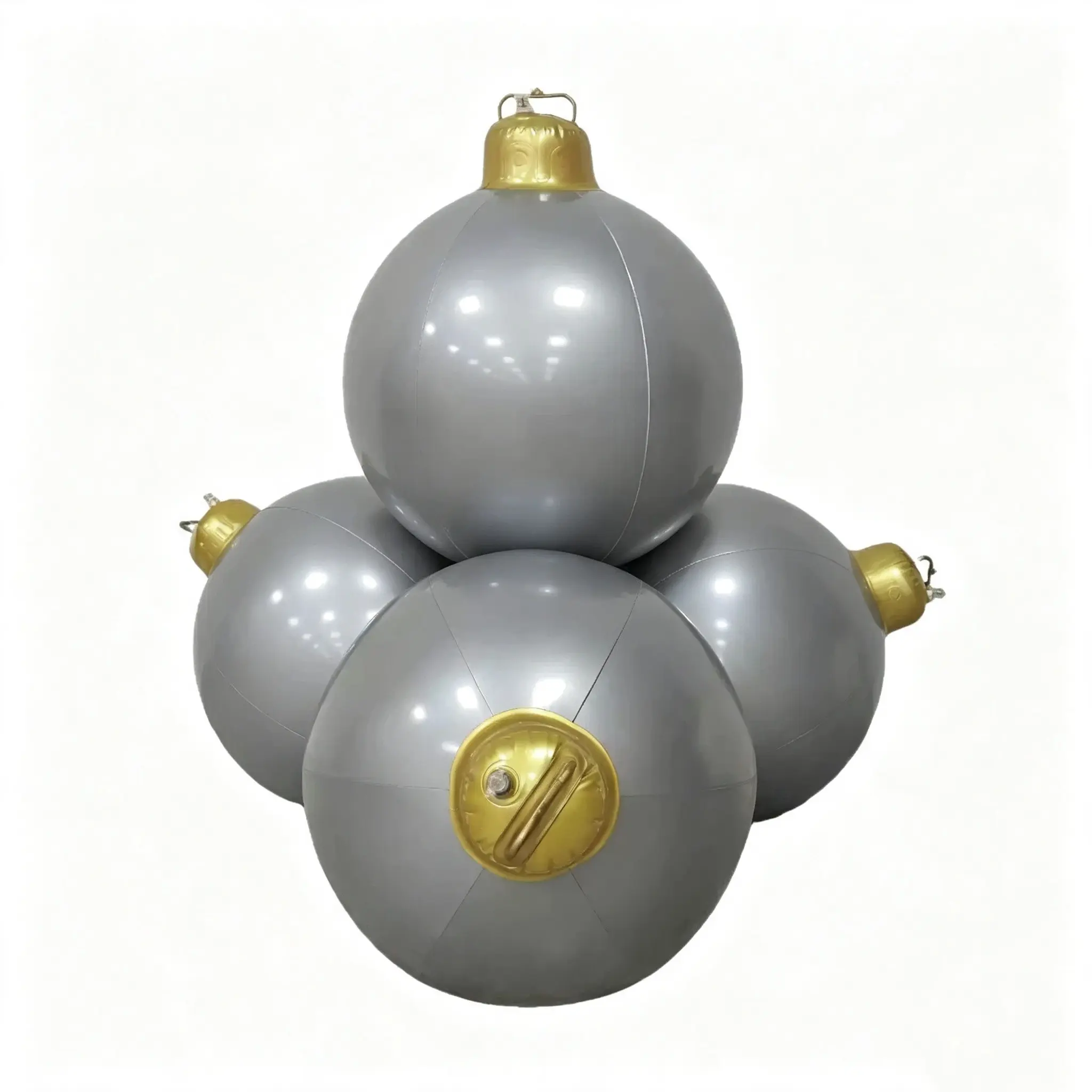 PVC Inflatable Christmas Colorful Decorative Ball, Simple Matte Luxury Festival Style, Ideal for Garden, Mall Window, Outdoor Lawn, Christmas Party