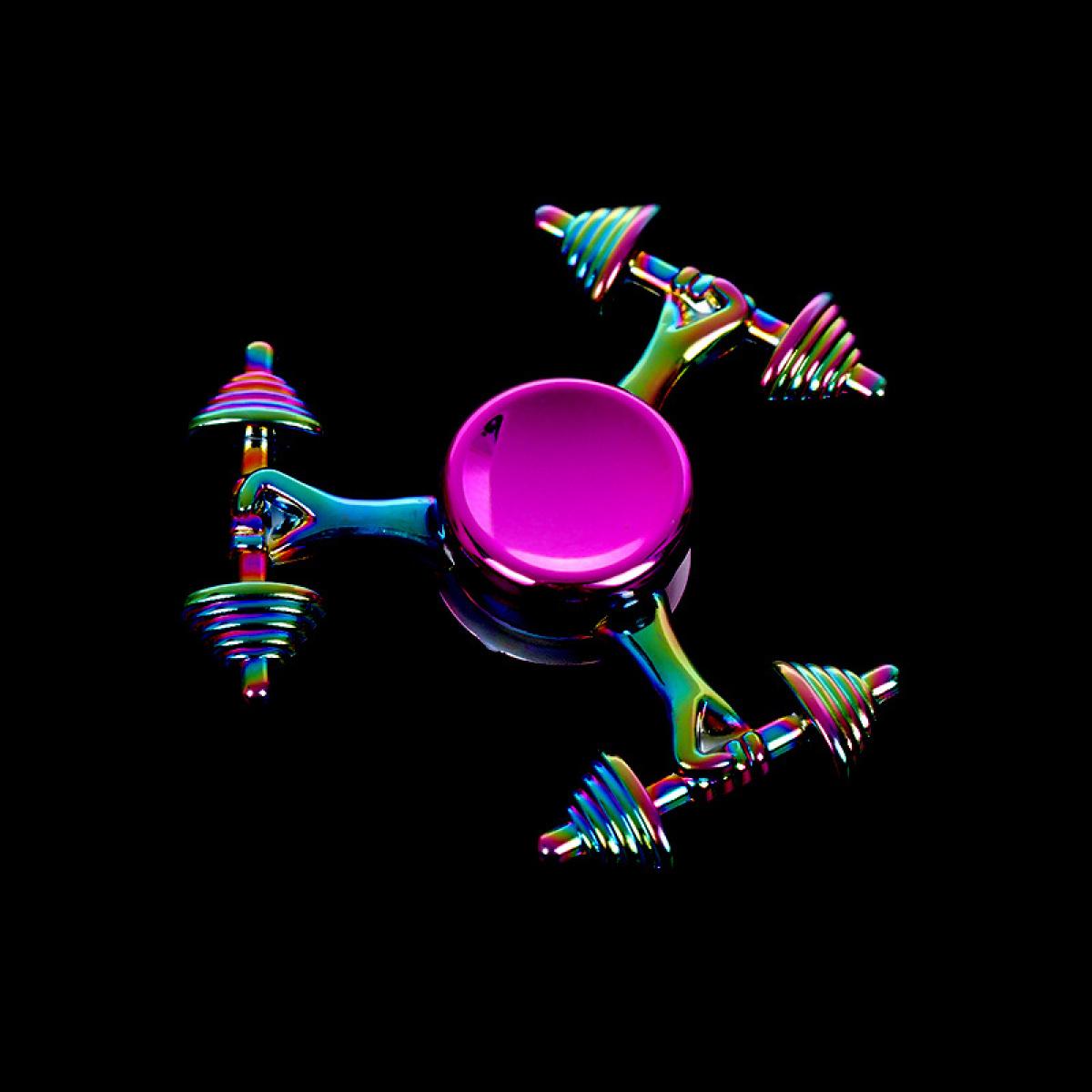 TikTok hit product Metal Fidget Spinner Alloy Hand Spinner Boxed Stress Relief Toy for Kids Adults Office Desk Fidget Toys