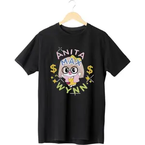 DRAKE Anita Max Wynn Men's/Womens Unisex T-shirt.Crew Neck Casual Black