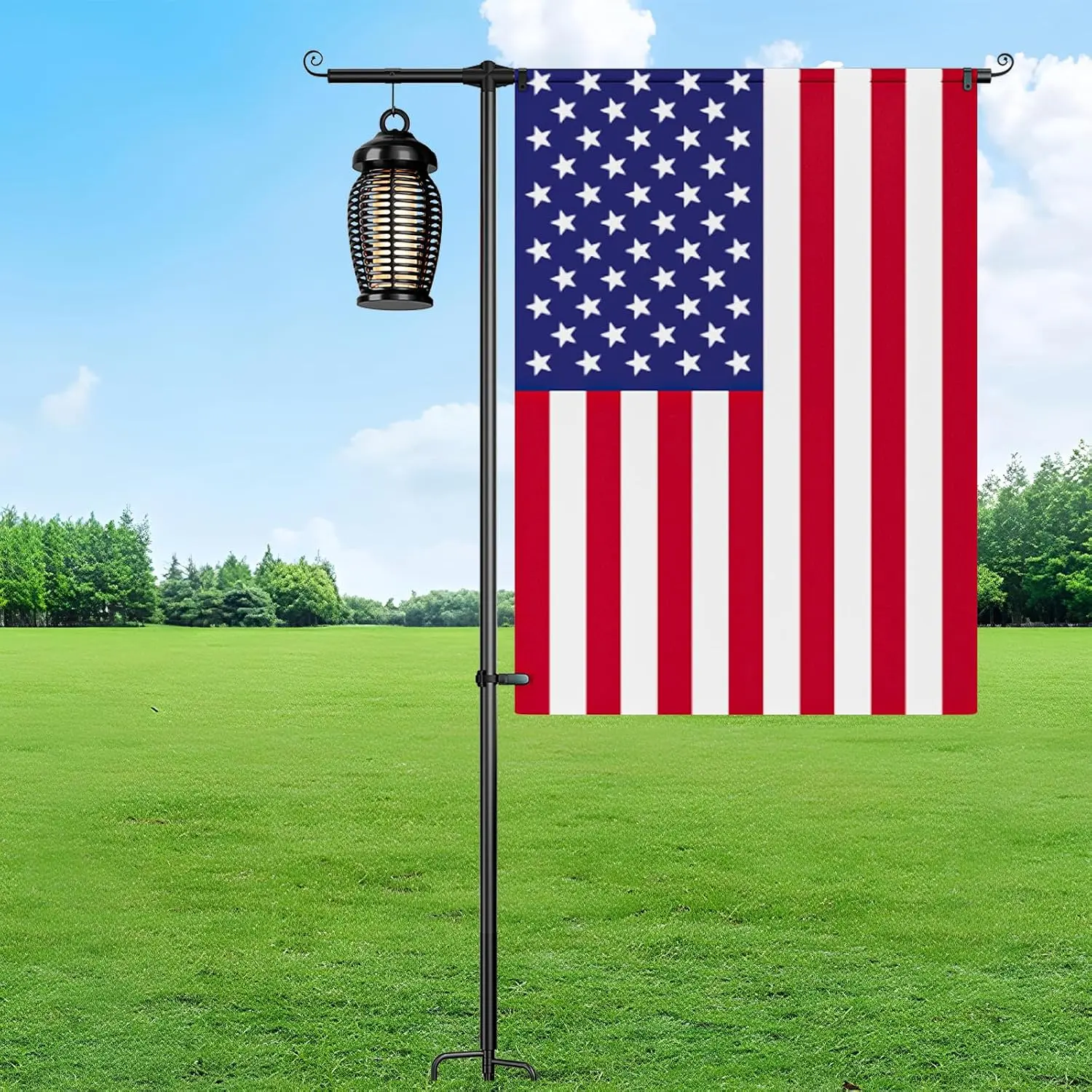 Garden Flag Stand, Heavy Duty  Holder for 12x18 Inch Flags