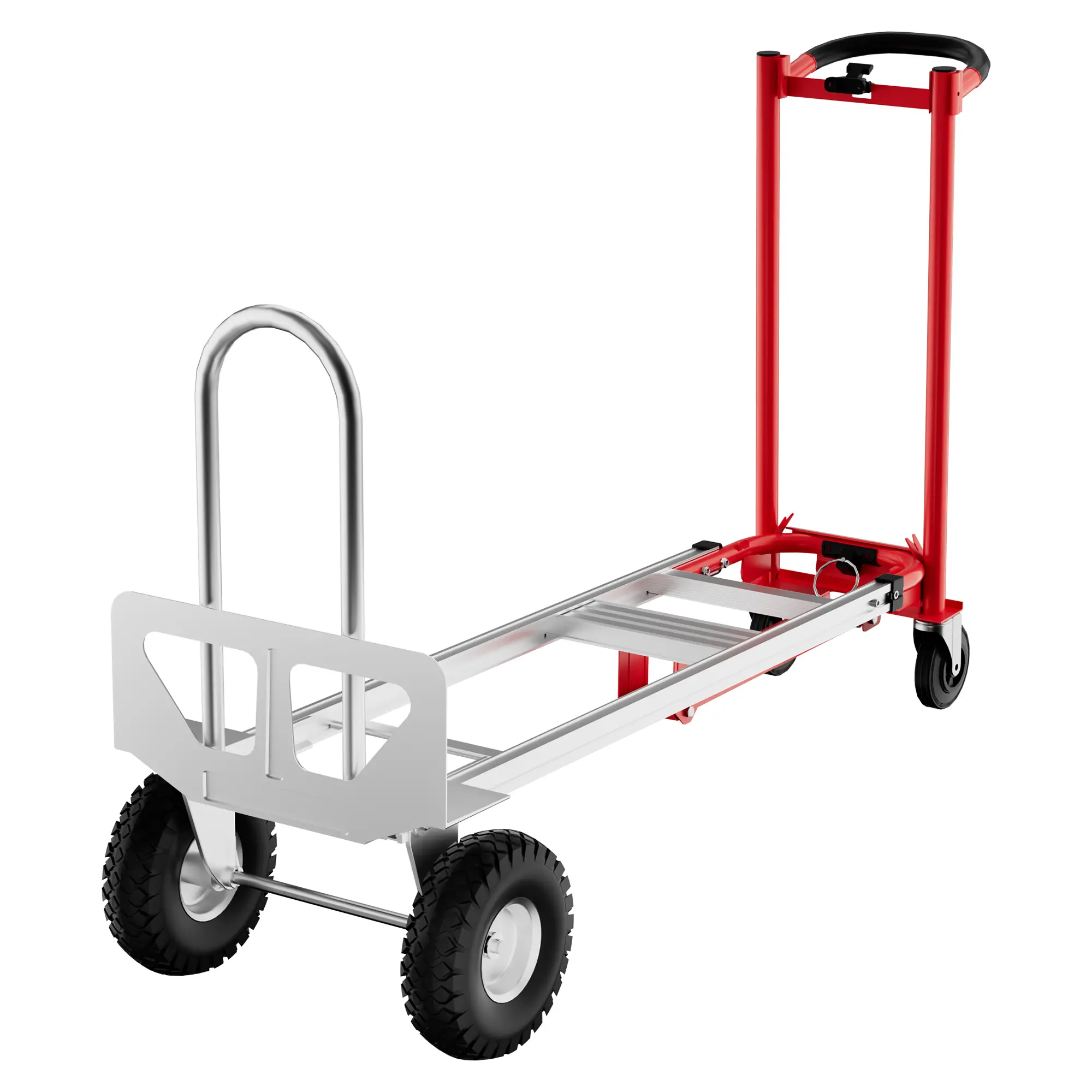 Gaomon 3-in-1 Heavy Duty Folding Dolly Cart, 800lbs Capacity Convertible Hand Truck with Stair Climbing Wheels, Aluminum Steel Mover for Moving Warehouse Furniture Appliances