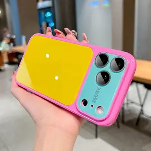Shockproof Case for iPhone 17 16 15/14/13 Pro Max Full Camera Protection Candy Color Hard PC, Military Grade Drop Protection, Rugged Full Body Protective Bumper Cover